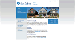 Desktop Screenshot of homeloans.firstfedbankkc.com