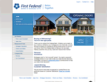 Tablet Screenshot of homeloans.firstfedbankkc.com